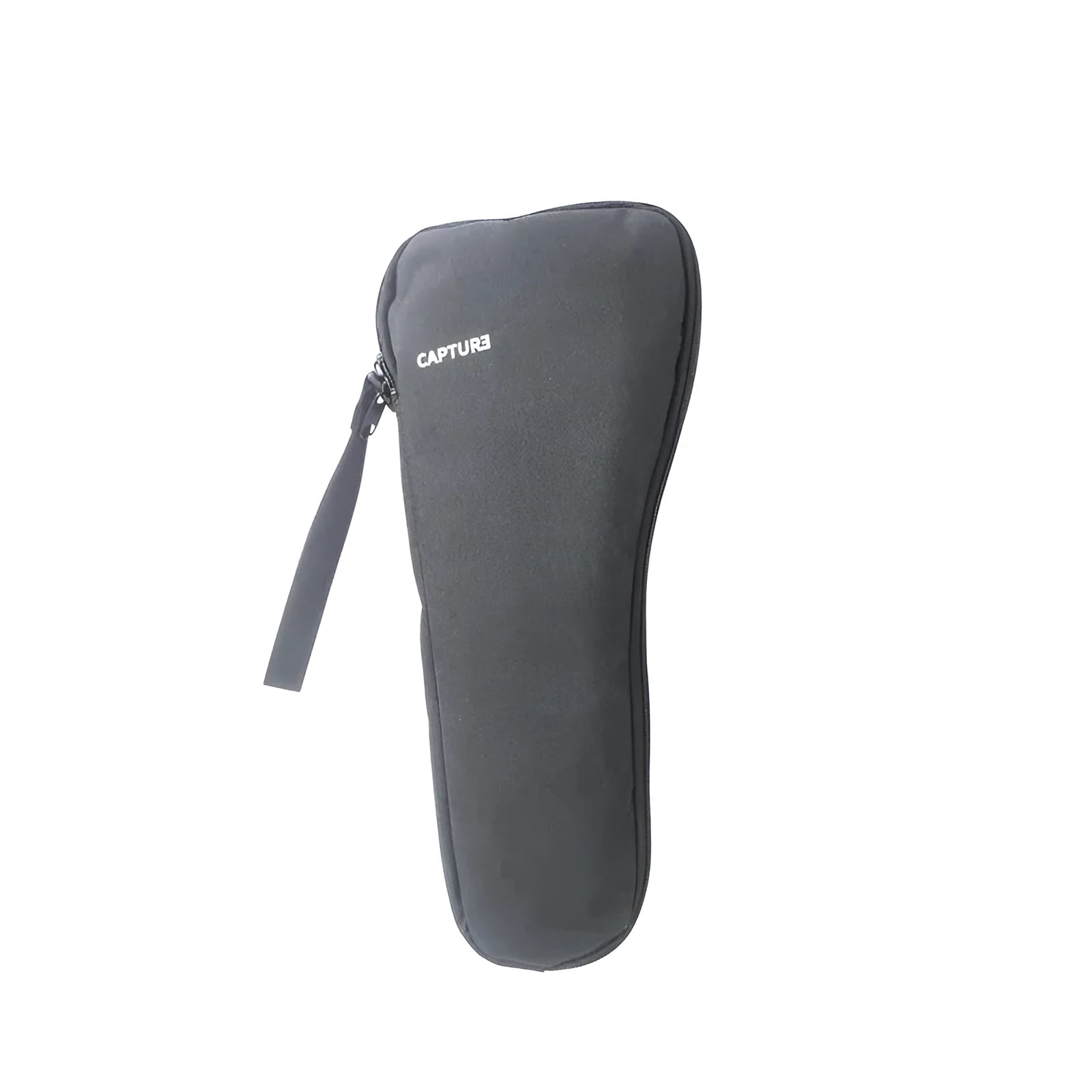 Black cloth portable storage bag for mobile phone stabilizer accessories.
