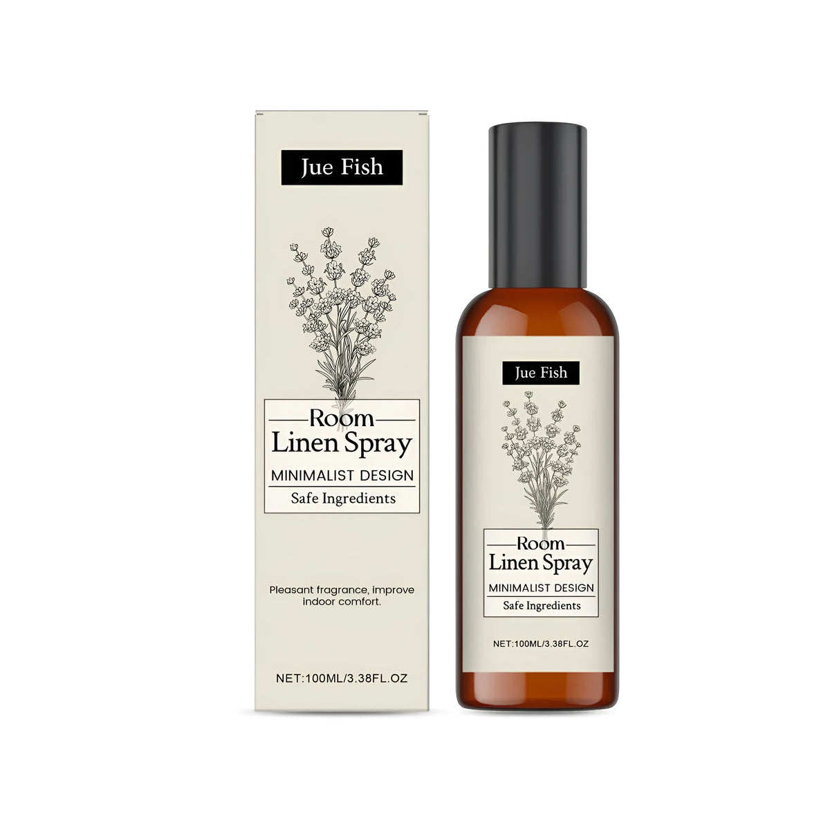 100ml indoor fragrance spray bottle with lavender flower water formula and spray mechanism