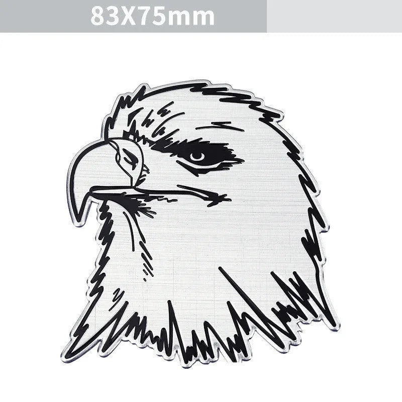 Aluminium car body labelling sticker with animal designs for vehicle appearance modification
