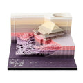 One Piece anime architecture sticky notes showing 80x45mm craft paper notepad with cartoon building designs