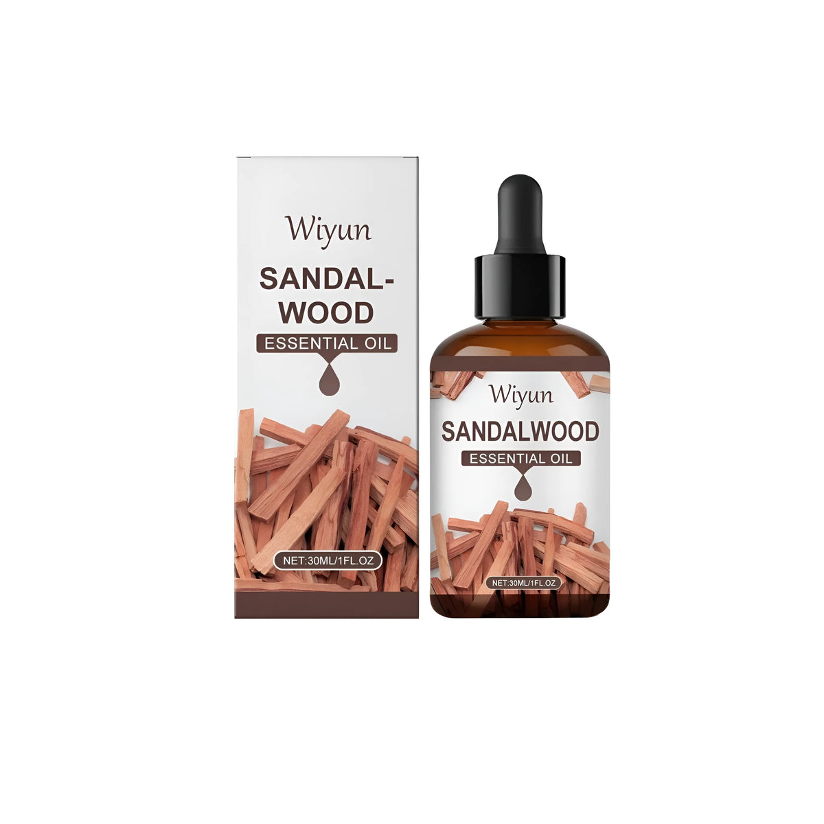 30ml sandalwood essential oil perfume rollerball bottle with gold cap