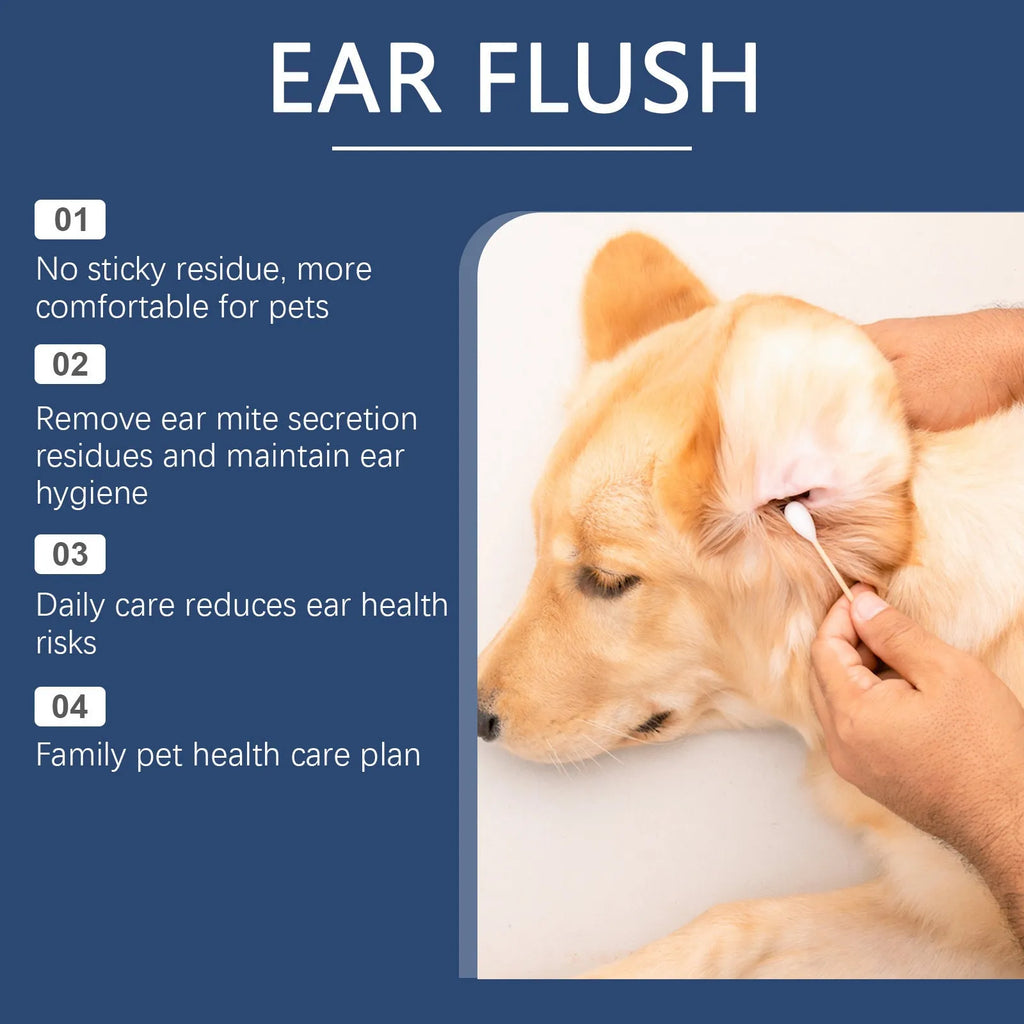100ml pet ear cleaner bottle for dogs and cats earwax removal