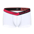 Men's low waist underwear with gradient laser pattern in breathable nylon modal fabric