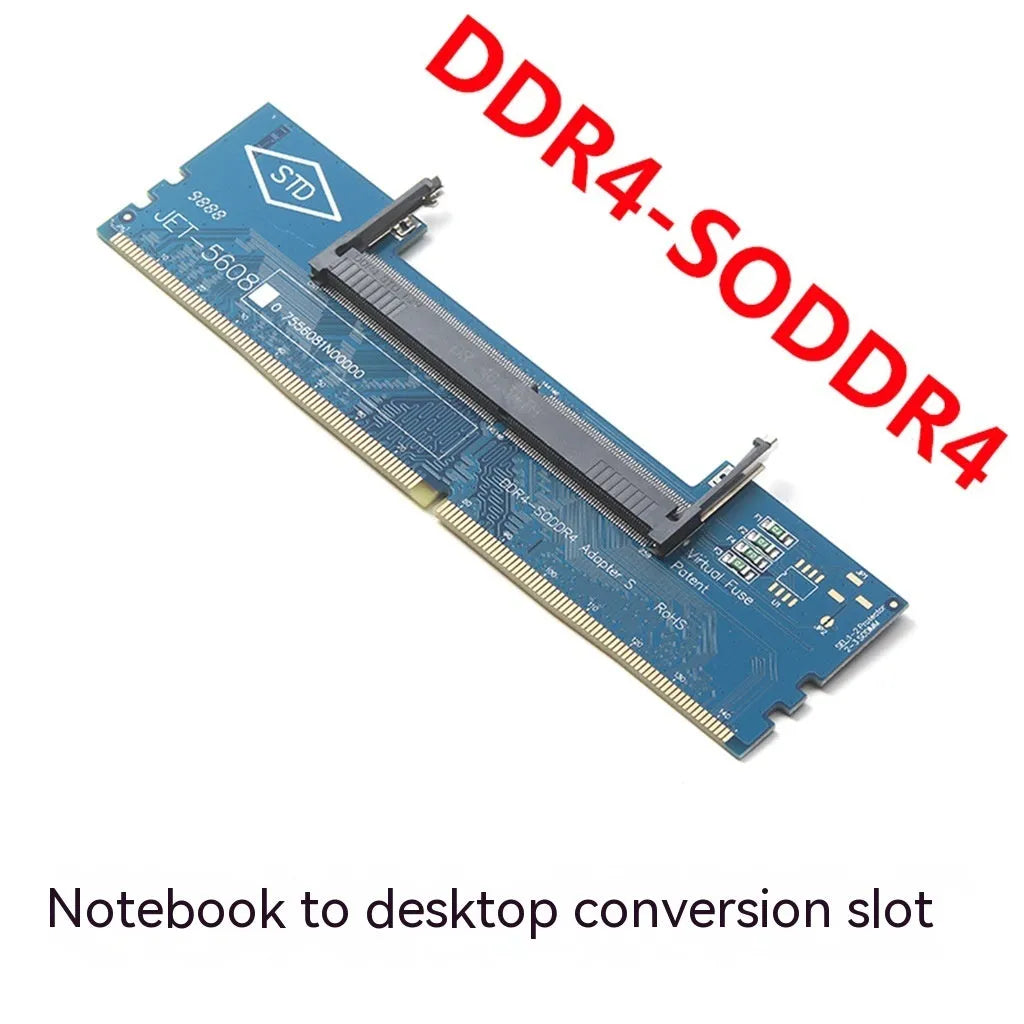 DDR4 laptop to desktop memory adapter card converting SODIMM to DIMM slots