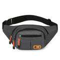 Large capacity waterproof slanted chest bag in black, grey, blue, and green colours.