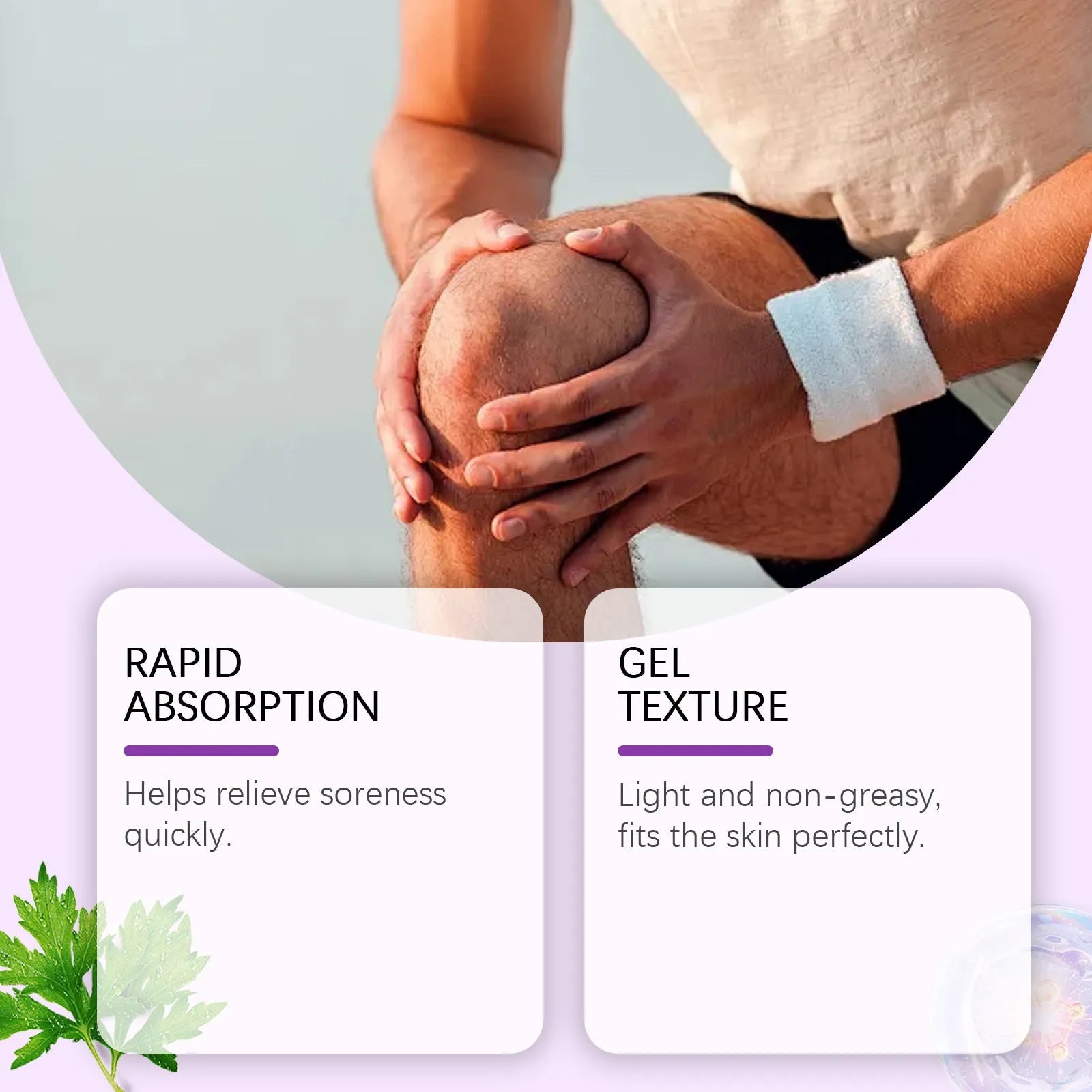 100g tube of body massage gel for daily care of joints, knees, and elbows.