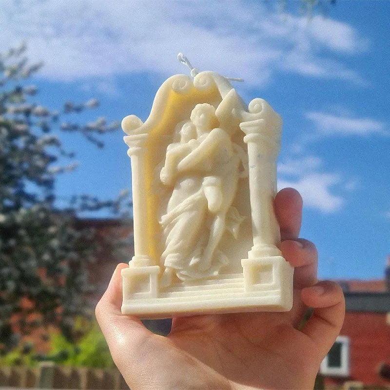 Ancient Greek couple angel silicone baking and craft mold