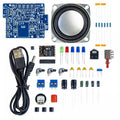 TJ-56-527 Bluetooth speaker electronic kit with PCB, components, drawings and casing, 70 x 70 x 80mm