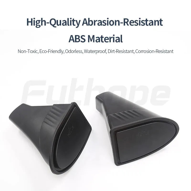 Black ABS car door trash cans for Tesla Model Y front door compartments