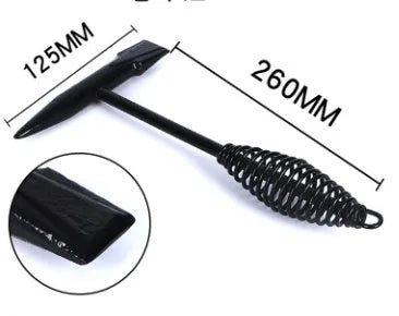 Electric welding slag removal hammer with spring handle showing four weight options