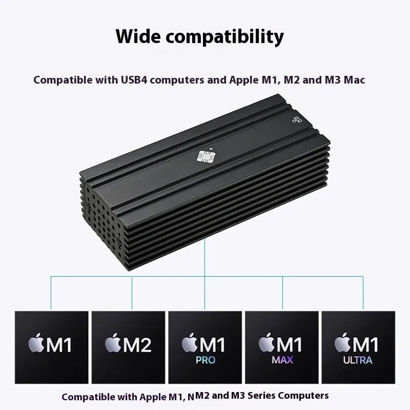 Black USB4 to 10 Gigabit Ethernet network adapter with 20cm cable