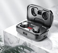 Bluetooth gaming headset with charging case in black, red, or blue colour options