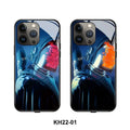 Glow in the dark luminous iPhone case with TPU and tempered glass construction for device protection