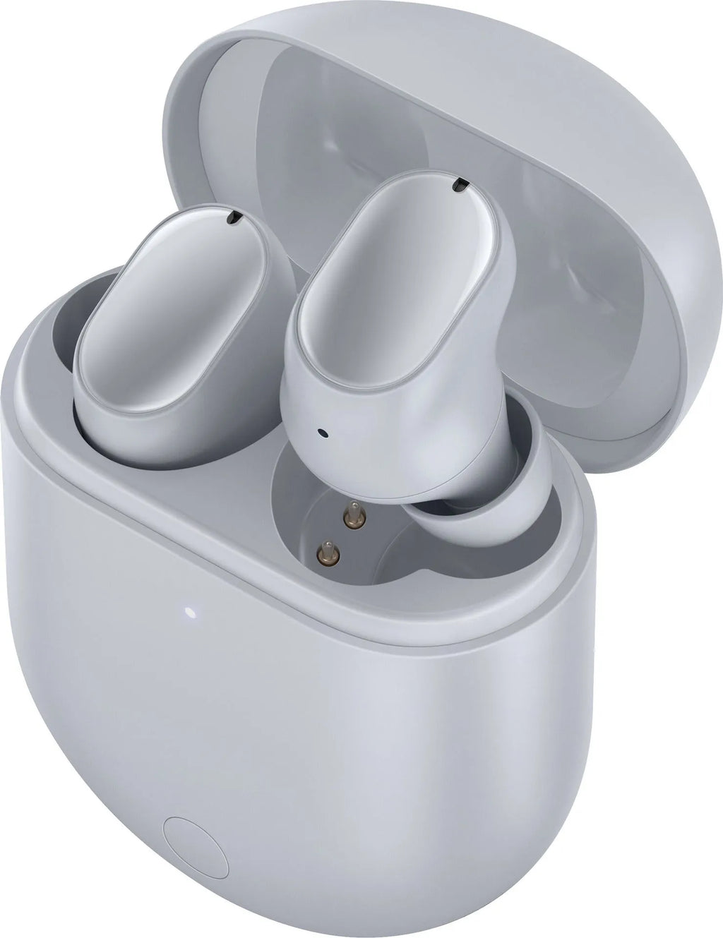 Obsidian black wireless Bluetooth in-ear headset with monoaural design on a grey background.