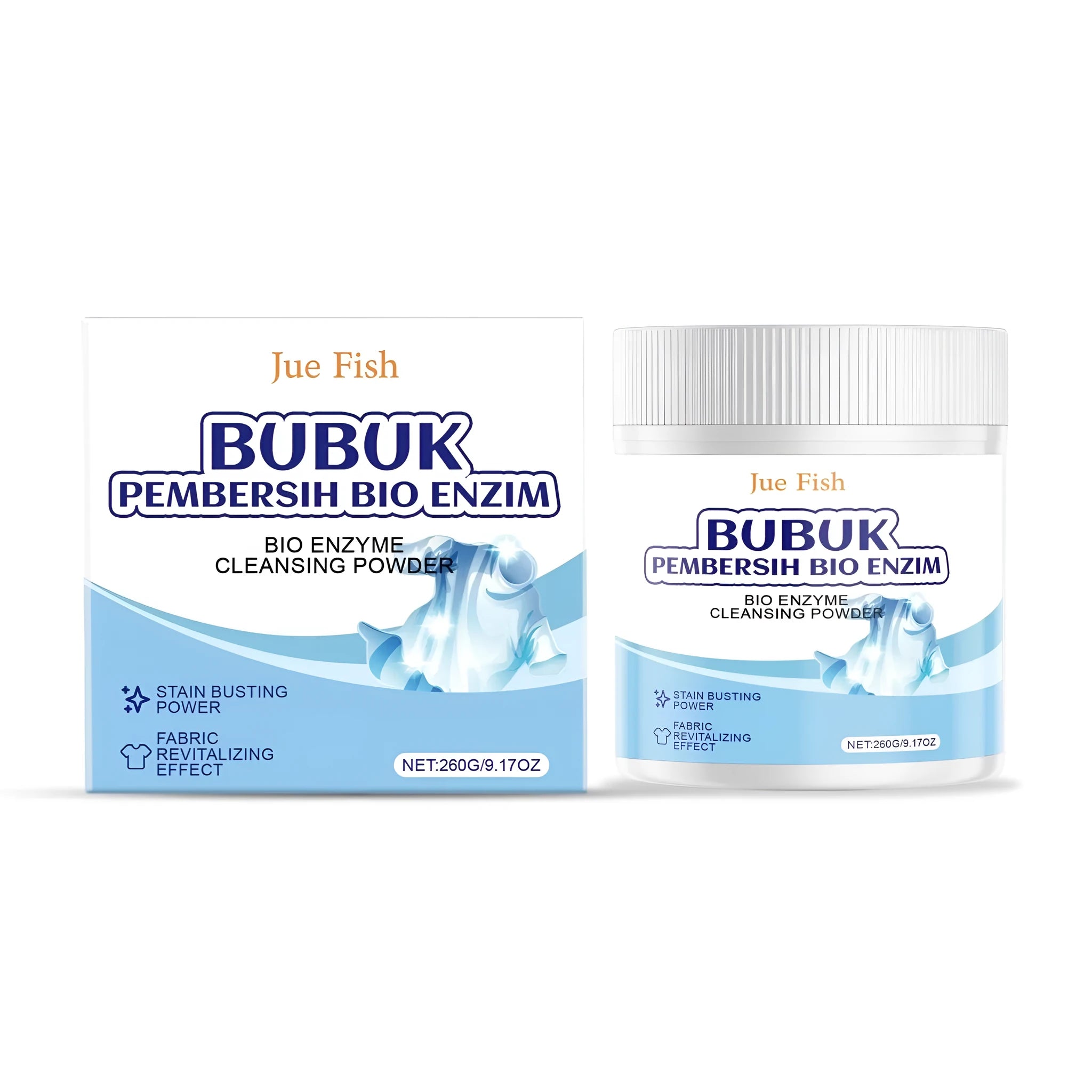 260g Bio Enzyme Cleaning Powder with sodium percarbonate and biological protease for laundry and surfaces