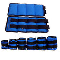 Pair of Oxford cloth legging sandbags for track and field running in weight options from 1kg to 6kg