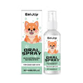 120ml bottle of mint-flavoured pet oral spray with chlorhexidine for dog and cat dental care