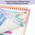 B5 spiral-bound budget tally book with PP cover for daily financial recording