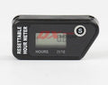 Black waterproof digital LCD maintenance timer for vehicles and equipment