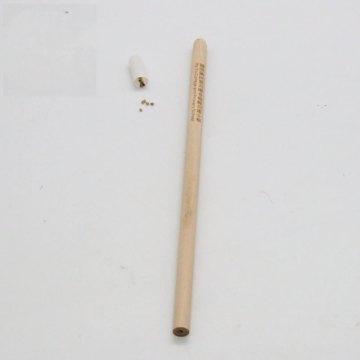 Seed pencil with plantable capsule in various colours containing herb, flower or vegetable seeds