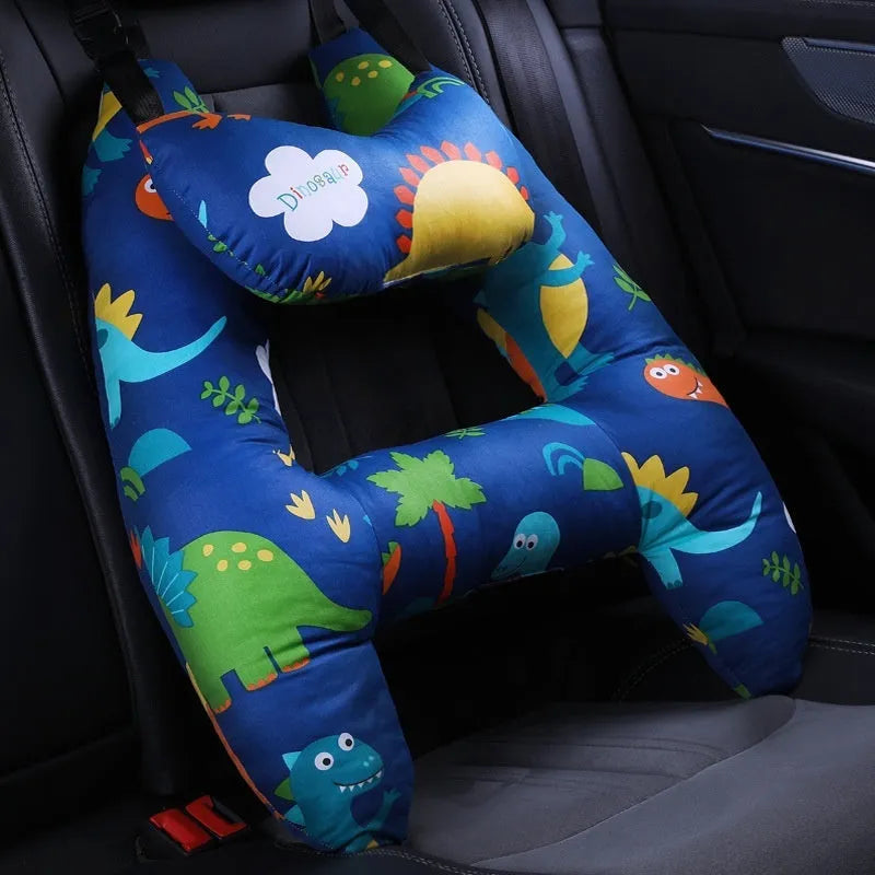 55x70cm car headrest pillow with pearl cotton filling in a selected pattern.