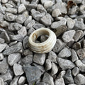 Chinese style irregular geometric resin wide ring in brown colour options