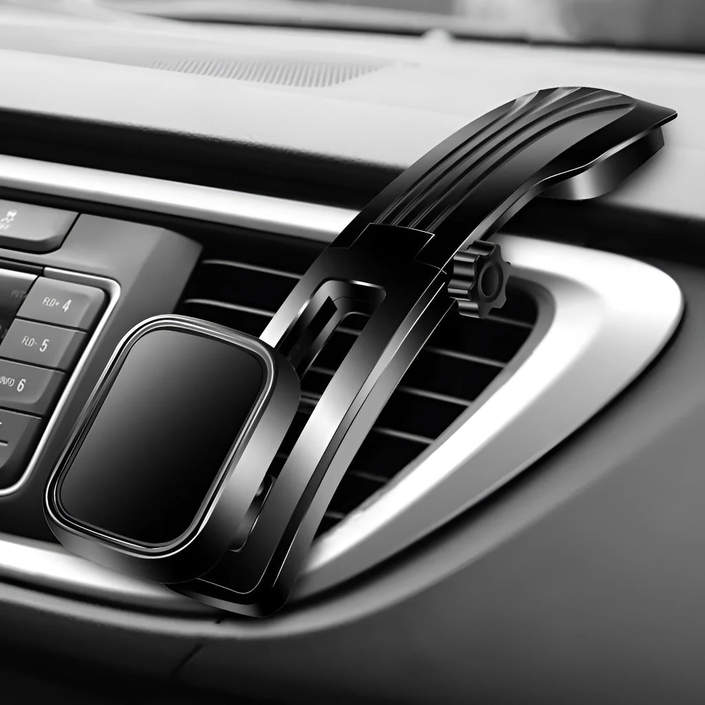 Universal plastic car phone bracket with suction cup or adhesive slide rail, black or grey magnetic suction or automatic lock phone holder.