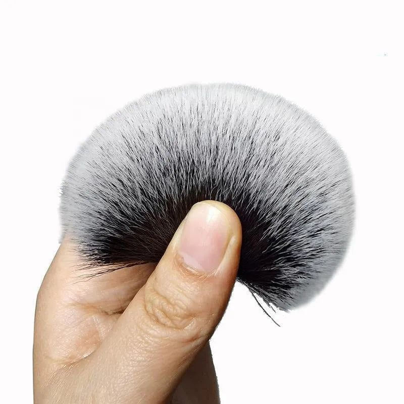 Black car detailing brush with ultra-soft pig hair bristles and a PP plastic handle.
