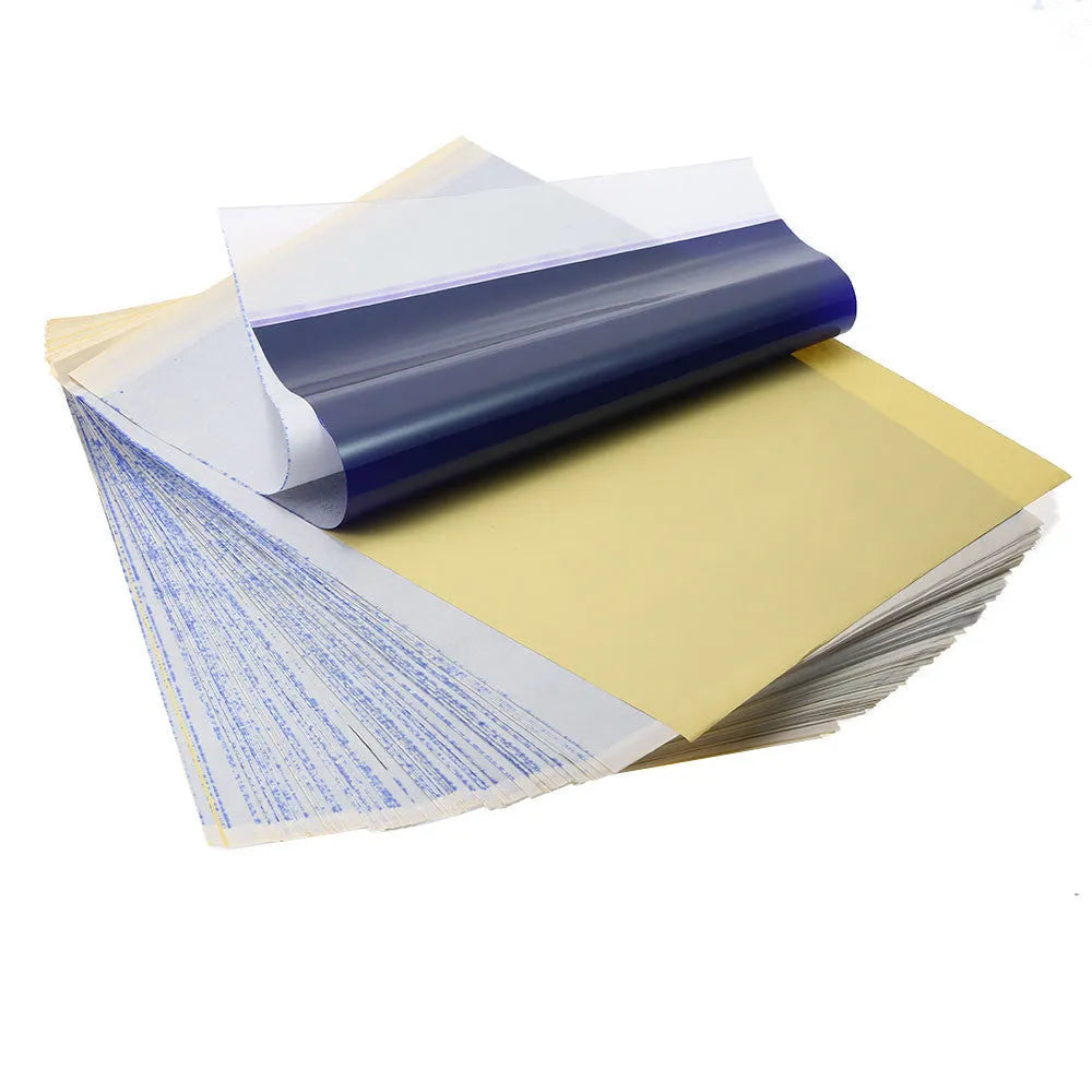 A4 tattoo transfer paper quadruple copy sheets for hand drawing line transfer with paste gel