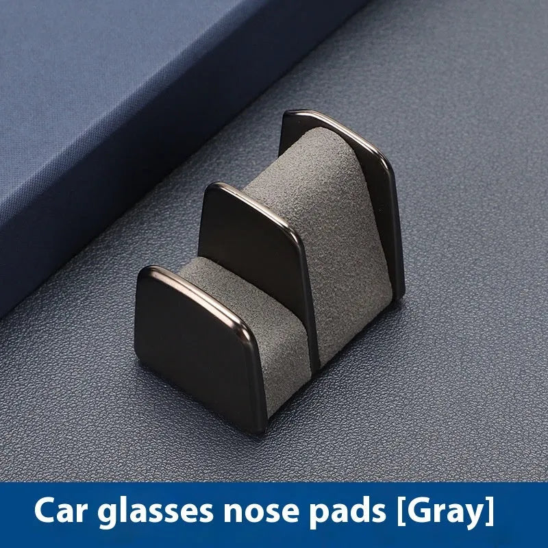 Car dashboard glasses clip holder in four colour options with compact design