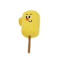 Corn cob shaped polio wood cat dental toy with catnip in Boxer or Coach design measuring 7x6x15cm