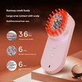 Smart massage comb with red light technology for head care in pink and black colour options