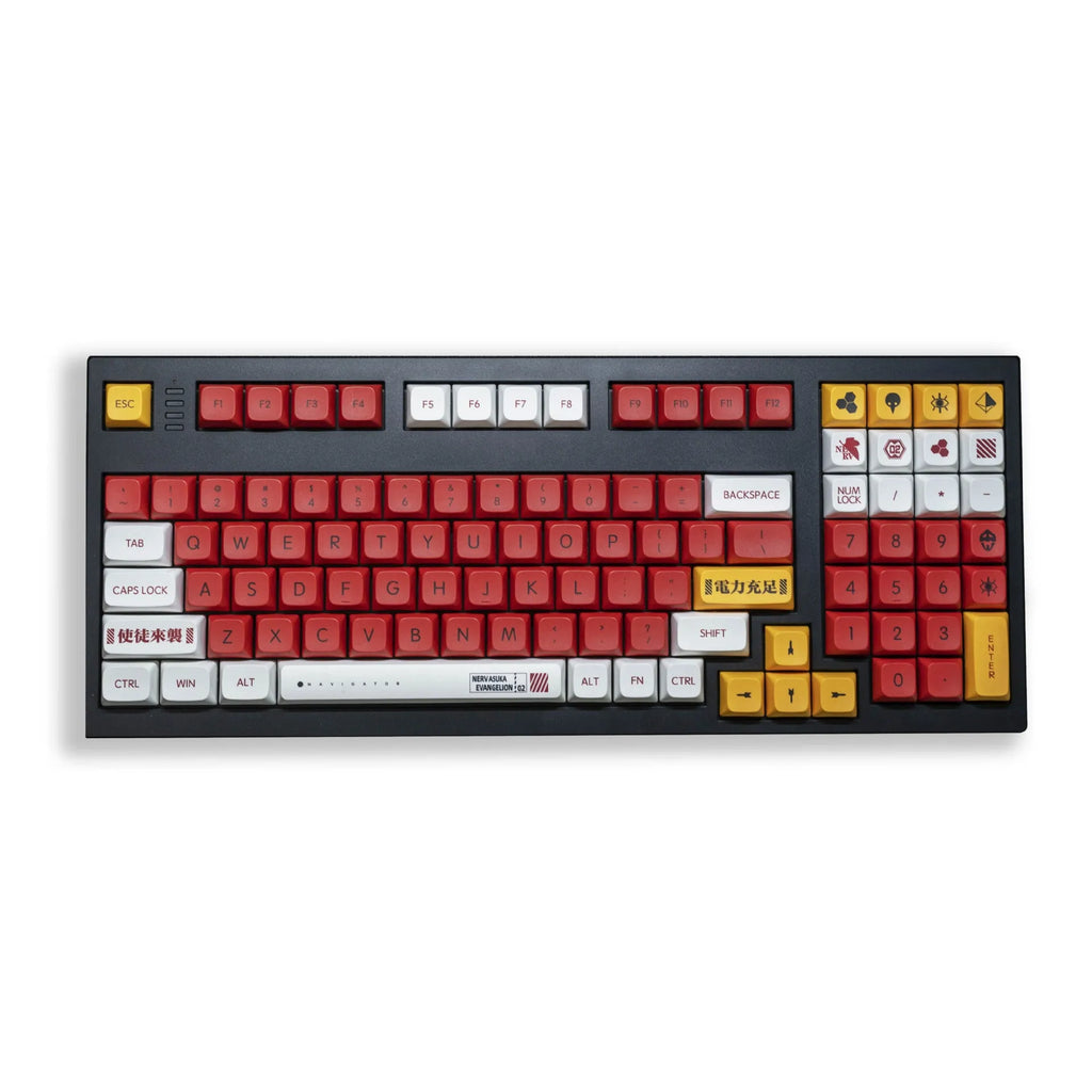 138-piece PBT sublimation key cap set with boy and girl colour matching for mechanical keyboards