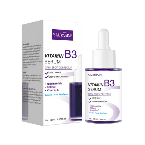 30ml bottle of Vitamin B3 facial essence for moisturising and firming skin care