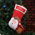 American-style Christmas sock pendant made from non-woven fabric with elk, old man, or snowman decorative designs