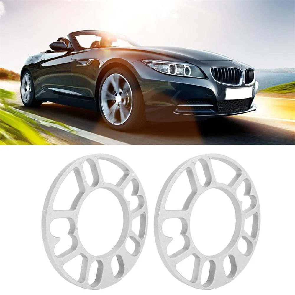Hub-centric wheel spacer gasket for car modification in thickness options of 3mm, 5mm, 6mm, 8mm, and 10mm.