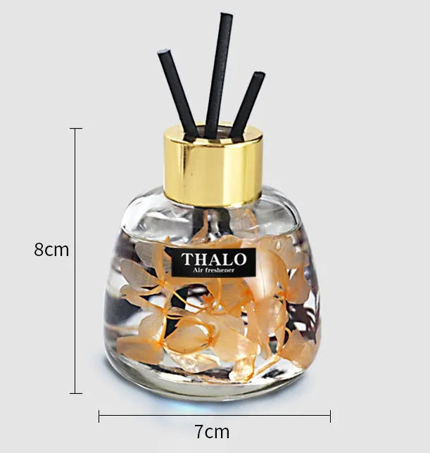 Glass car perfume ornament bottle for no-fire aromatherapy automotive decoration