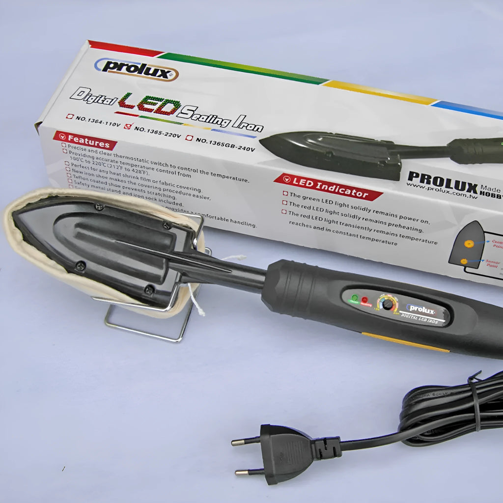 Electronic temperature control hot iron for skin models with cotton cover and heat-resistant bracket