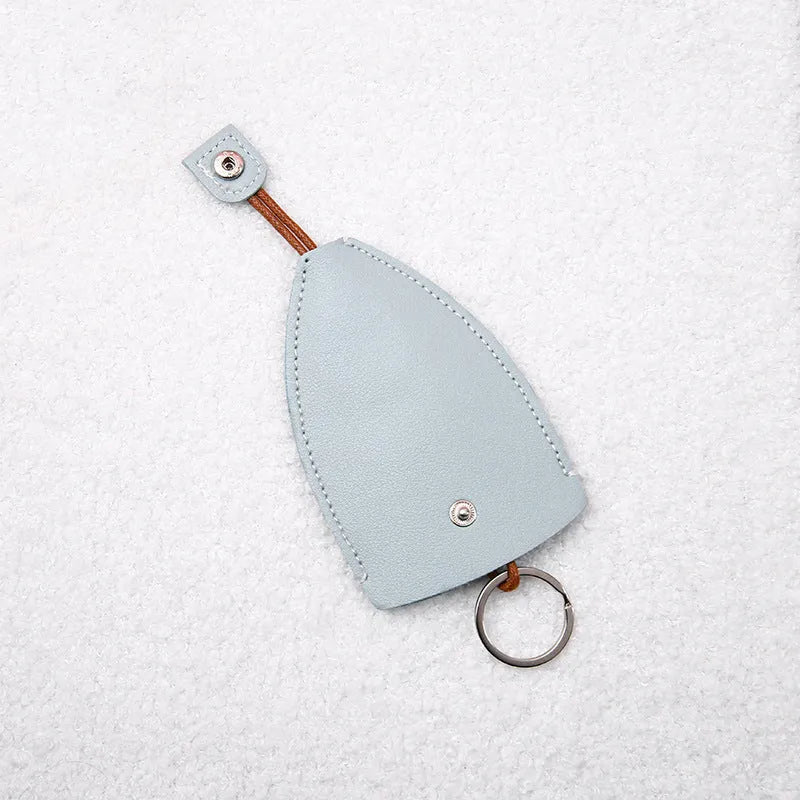 Cartoon design pull-out key case for car keys made from PU leather with pull-out tab