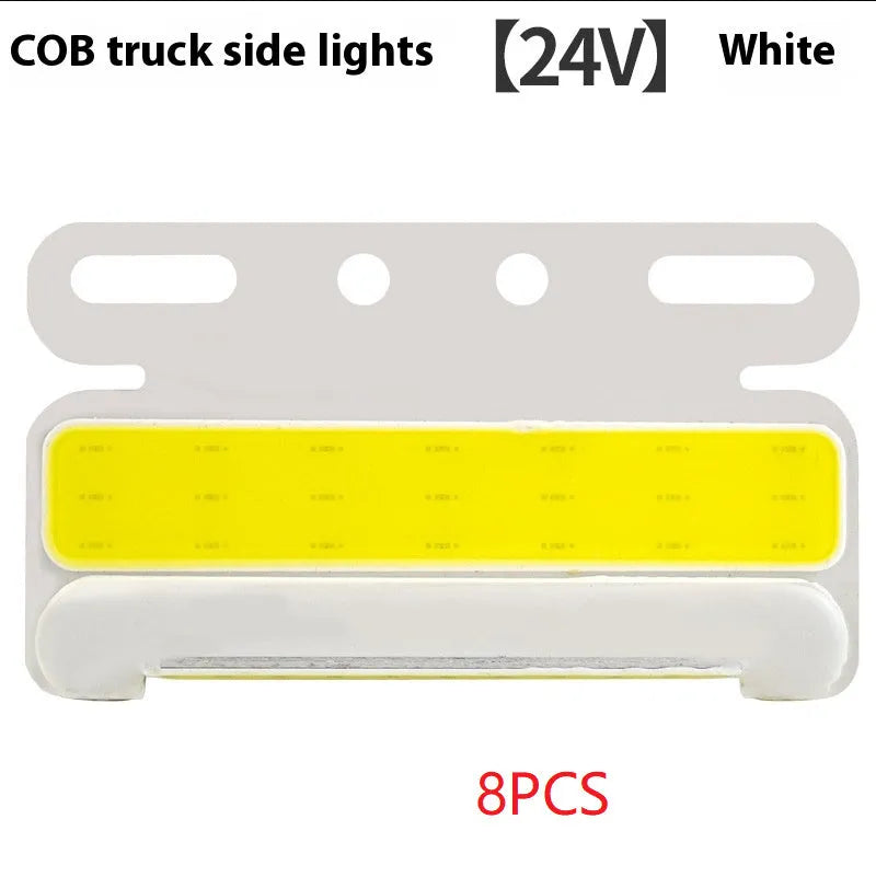 Waterproof aluminium LED truck side light in choice of colours for 12V or 24V vehicles