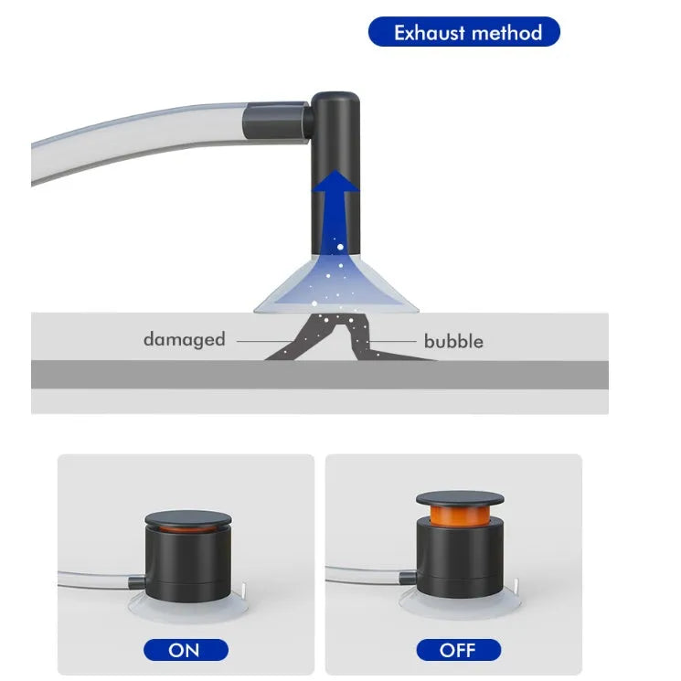Car windshield crack repair tool with plastic applicator for DIY emergency glass repair