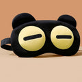 Funny bear polyester eye mask for sleep and travel with shading and ventilation, available in four bear styles.