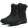 Men's black and camouflage mesh high-top shoes with totem design, sizes 39-45.