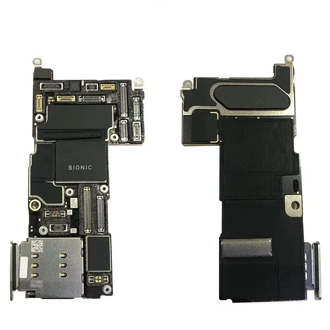 Silver iPhone logic board replacement component for iPhone 12 series motherboard repair