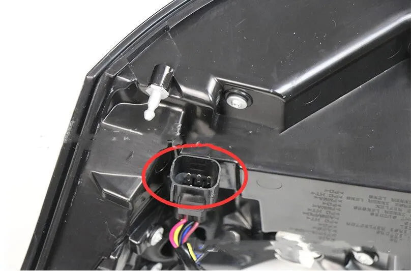 One pair of LED car brake lights for rear bumper mounting, IP66 waterproof rated.