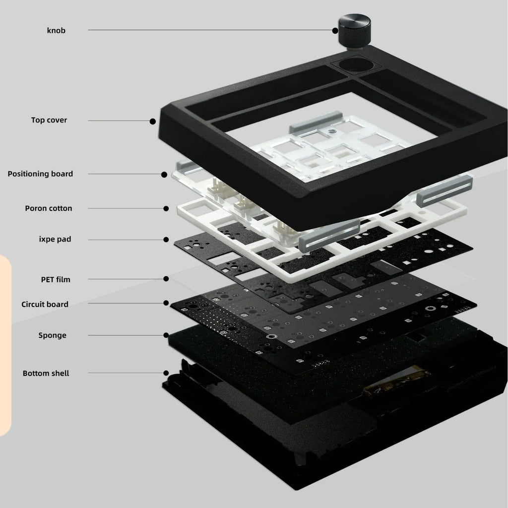 Black or white wireless mechanical numeric keyboard with Bluetooth connection for computer and laptop data entry