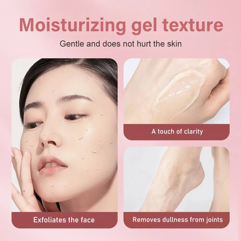 132g tube of universal facial exfoliating gel scrub for men and women