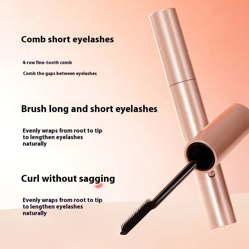 Black mascara 8g tube for women, natural curly long eye makeup, compact 14cm cosmetic