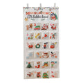 50x100cm brocade Christmas countdown gift bag with silk screen print in Colour 01