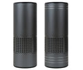 A7 aluminium alloy car air purifier with USB cable, display screen, and water cup design.